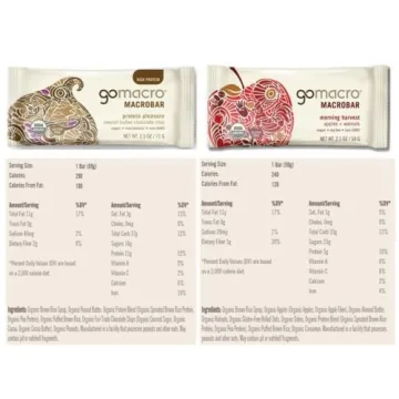 GoMacro Variety Pack 12 Flavors Vegan Protein Bars