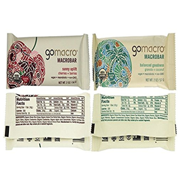 GoMacro Variety Pack 12 Flavors Vegan Protein Bars