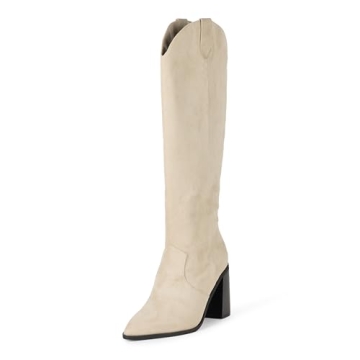 Cassandra Knee-High Western Boots for Women in Clay