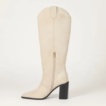 Cassandra Knee-High Western Boots for Women in Clay