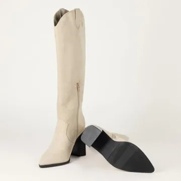 Cassandra Knee-High Western Boots for Women in Clay