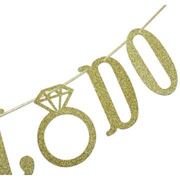 We Still Do Banner for Wedding Anniversary Party Decorations Sign Photo Prop (Gold)