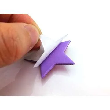 Honbay 200pcs Colorful Self Adhesive Star Shape Foam Glitter Stickers