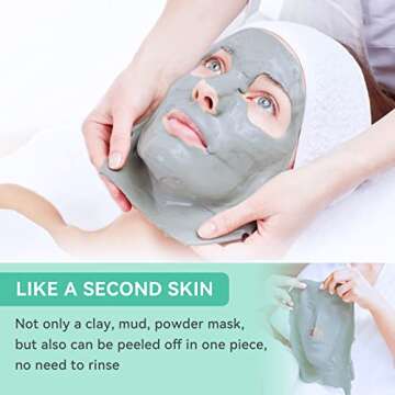 Fasplendor Peel-Off Jelly Face Mask, Professional Natural Alginate Modeling Powder with Dead Sea Mud...