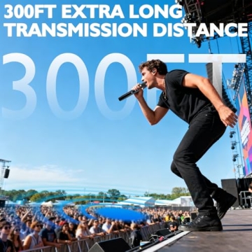 GOLDEN MARS Wireless Microphone System for Karaoke & Events