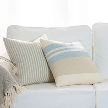 Hofdeco Beach Coastal Decorative Pillow Cover 18x18