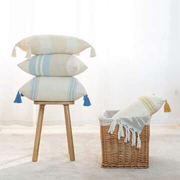 Hofdeco Beach Coastal Decorative Pillow Cover 18x18