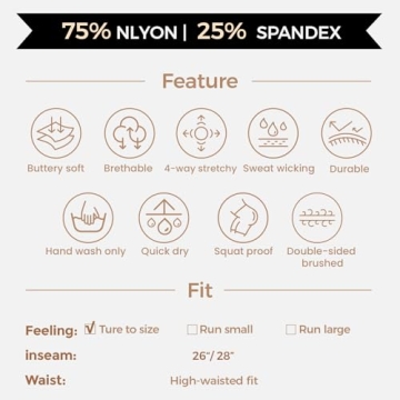 Aoxjox Women Workout Leggings for Tummy Control and Comfort