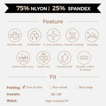 Aoxjox Women Workout Leggings for Tummy Control and Comfort