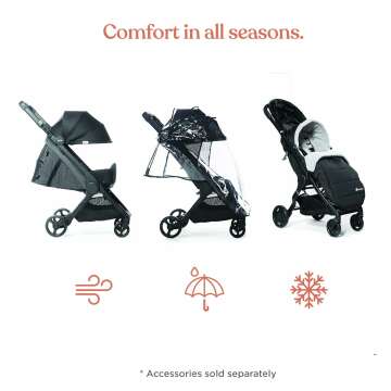 Ergobaby Metro+ Compact Lightweight Stroller Ideal for Travel