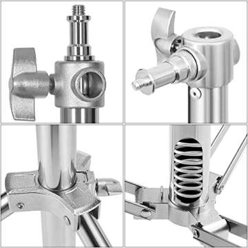 Photo Video Studio Backdrop Stand, 9.19ft Stainless Steel Backdrop Support System Background Stand w...