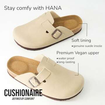 Stylish CUSHIONAIRE Hana Women’s Clogs – Comfortable & Chic