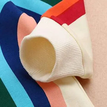 Baby Girls Fall Soft Rainbow Top Blouse Long Sleeve Toddler Casual Tops