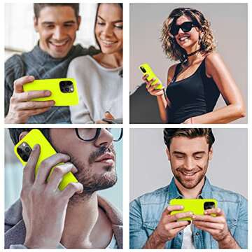 Cordking Designed for iPhone 13 Pro Case, Silicone Ultra Slim Shockproof Protective Phone Case with ...