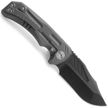 Miguron Knives M Nagain Folding Knife - 3.5" M390 Blade with Titanium Handle