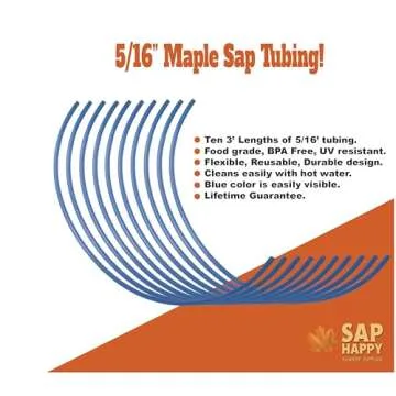 Maple Syrup Tapping Kit - (10) Taps for Maple Trees, (10) 3' Food Grade Maple Syrup Tubing Drops, (5) 1 Quart Maple Syrup Filters, Maple Syrup Drill Bit, Detailed Instructions, Recipe Cards