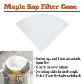 Maple Syrup Tapping Kit - (10) Taps for Maple Trees, (10) 3' Food Grade Maple Syrup Tubing Drops, (5) 1 Quart Maple Syrup Filters, Maple Syrup Drill Bit, Detailed Instructions, Recipe Cards