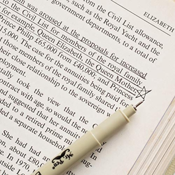 Mr. Pen Black Fineliners 0.25mm Set of 4 No Bleed Bible Pens