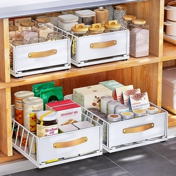 Kitstorack Pull-Out Cabinet Organizer for Easy Installation and Storage Solutions