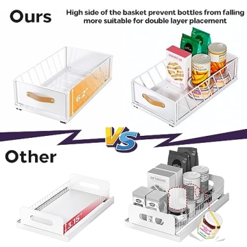 Pull-Out Organizer for Easy Cabinet Storage Solution