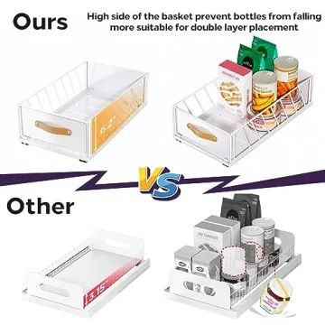 Pull-Out Organizer for Easy Cabinet Storage Solution