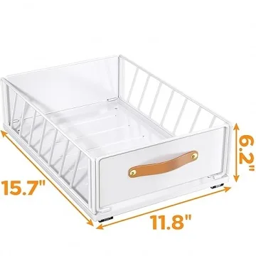 Pull-Out Organizer for Easy Cabinet Storage Solution