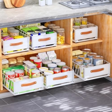 Pull-Out Organizer for Easy Cabinet Storage Solution