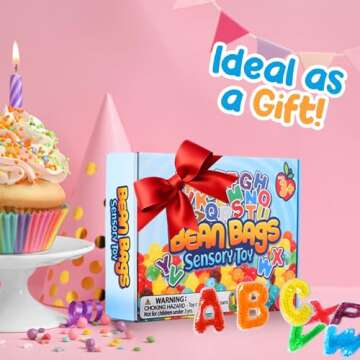 LESONG Autism Sensory Fidget Toys: Alphabet Letters ABC Learning Educational Montessori Toys,Quiet Fidgets Sensory Toys for Classroom Calm Down Corner Autistic Anxiety Relief