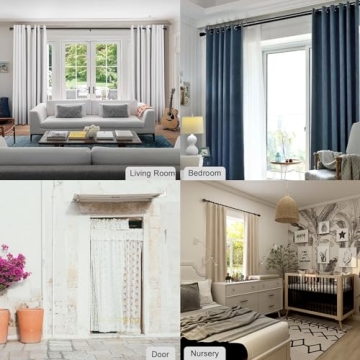Byondeth Adjustable Curtain Rods for Stylish Windows