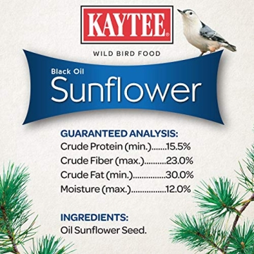 Kaytee Black Oil Sunflower Bird Food 5lbs Premium Seed