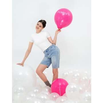 PUMIEY Summer Tops for Women Slim Fit Short Sleeve T Shirts Sexy Y2K Crop Top, Splashed White X-Large