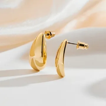 MUYAN Gold Small Long Waterdrop Earrings for Women