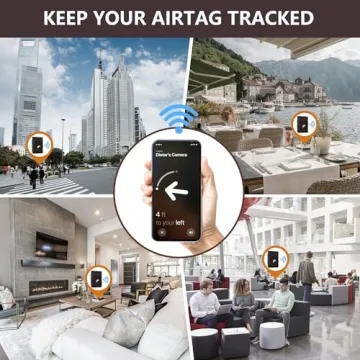 Genuine Leather Slim Wallet with AirTag Holder