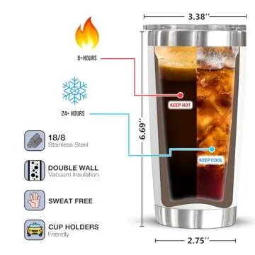 TinhCD Store Teacher Appreciation Gifts, Teacher Gifts for Women, Work Bestie, Coworker Leaving Gifts, Mothers Day Gifts for Mom, Wife, 20 Oz Stainless Steel Tumbler