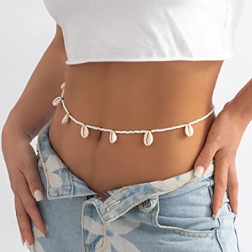 Stylish Beaded Shell Waist Chain for Women & Teens