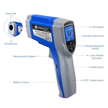 Etekcity Digital Thermometer Non-contact -58°F to 1022°F
