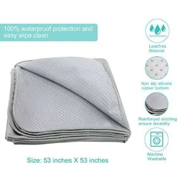 Paw Legend Washable Highchair Splat Mat - Anti-Slip Companion