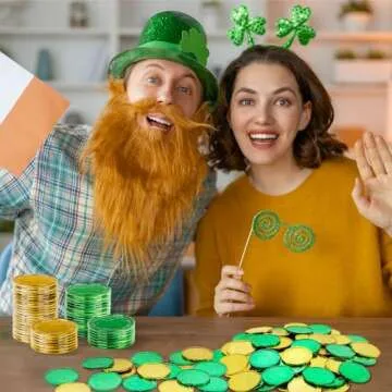 OHOME Gold Coins St Patrick's Day Decorations
