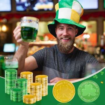OHOME Gold Coins St Patrick's Day Decorations