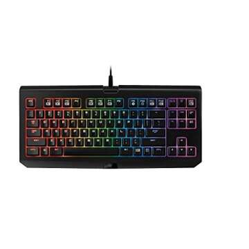 Razer RZ03-01430100-R3U1 BlackWidow Tournament Edition Chroma, Clicky RGB Mechanical Gaming Keyboard, Compact Layout - Green Switches