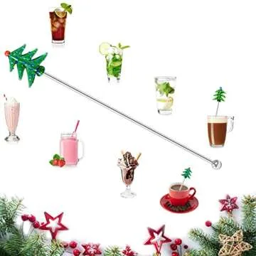 Pine Tree Cocktail Stirrer Set - Perfect Gift for Parties