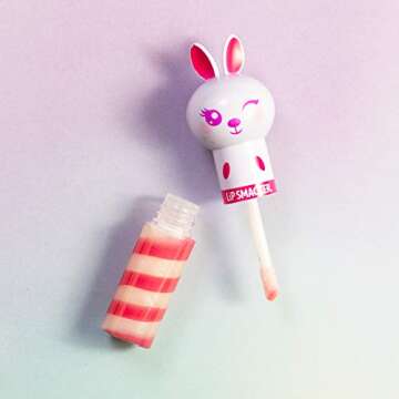 Lip Smacker Lippy Pals Swirls Bunny, Flavored Moisturizing & Smoothing Soft Shine Lip Balm, Hydratin...