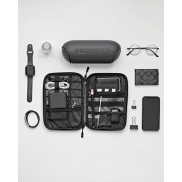 BAGSMART Grey Electronics Travel Organizer for Tech Accessories