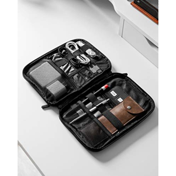 BAGSMART Grey Electronics Travel Organizer for Tech Accessories