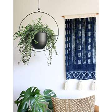ABETREE Hanging Planter - Metal Minimalist Wall Ceiling Hanger for Home Decor
