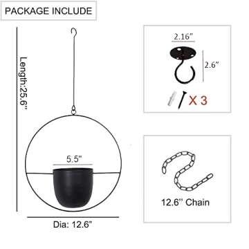 ABETREE Hanging Planter for Indoor Outdoor Use - Stylish Design