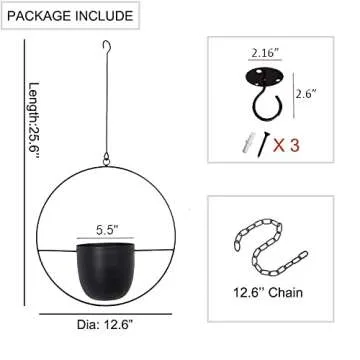 ABETREE Hanging Planter for Indoor Outdoor Use - Stylish Design