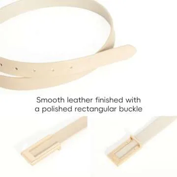 YooAi Women's Leather Belt - Fashionable Skinny Waist Belt for All Occasions