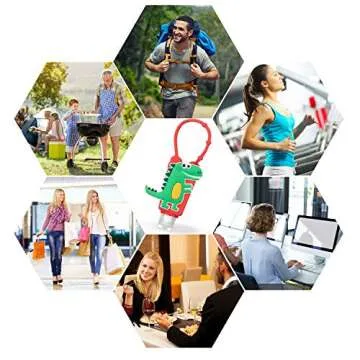 Dinosaur Kids Hand Sanitizer Holders for Boys,8 Sets Silicone Keychain for Backpack,1 oz/30mL Travel Size Pocket Hand Cleaner Gel Containers,Refillable Empty Bottle Holders Bulk,Liquid Soap for School