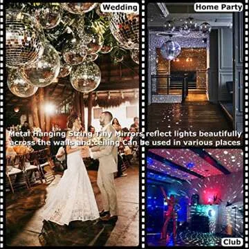 Youdepot Large Disco Ball Disco Ball Mirror Ball 16 in Disco Ball,Disco Ball Decor, Hanging Party Disco Ball for Party Design,Wedding Decoration.